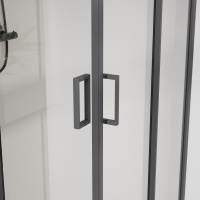 Душевой уголок City VSS-5CT9010CLGM, 1000*900, вороненая сталь , стекло прозрачное - Gidratop.ru изображение