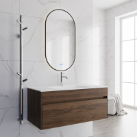 База под раковину Chiara 1000 подвесная, 1 выкатной ящик soft-close, C.Oak - Gidratop.ru изображение