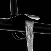 Душевая стойка Esse VSFS-1E1TMB термостатическая, черный - Gidratop.ru изображение