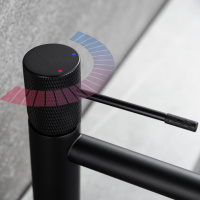 Смеситель для раковины Desire VBF-1D1MB однорычажный, черный - Gidratop.ru изображение