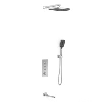 Душевой комплект VSFW-433T1CH встраиваемый, термостатический, 3 режима, хром - Gidratop.ru изображение