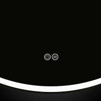 Зеркало LED VLM-3DE800-2 800x800 c сенсорным выключателем и диммером, антизапотевание - Gidratop.ru изображение