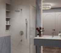 Душевой комплект Villa VSFW-1VL3BN встраиваемый, 3 режима, брашированный никель - Gidratop.ru изображение