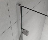 Душевая дверь Flex VDP-1F900CGB, 900, черный, стекло тонированное - Gidratop.ru изображение