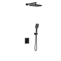 Душевой комплект VSFW-321MT1MB встраиваемый, термостатический, двухрежимный, черный - Gidratop.ru изображение