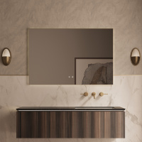 База под раковину Luxe 1400 подвесная, 2 выкатных ящика soft close, натуральный орех - Gidratop.ru изображение