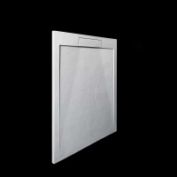 Поддон для душа из искусственного камня VST-4SRL9090W, 900*900*25, белый матовый - Gidratop.ru изображение