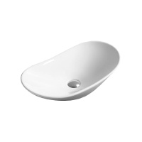 Раковина керамическая Vincea VBS-508, 615*360*155, накладная, цвет белый - Gidratop.ru изображение