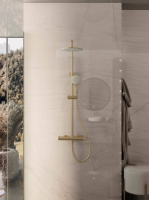 Душевая стойка Rondo VSFS-1R0BG без излива, брашированное золото - Gidratop.ru изображение