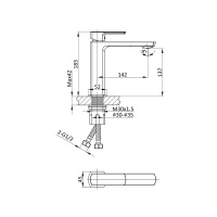 Смеситель для раковины Next VBF-1N1BG однорычажный, брашированное золото - Gidratop.ru изображение