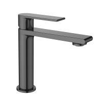 Смеситель для раковины Vogue VBF-1V1GM однорычажный, вороненая сталь - Gidratop.ru изображение