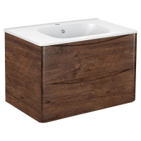 База под раковину Paola 800 подвесная, 2 выкатных ящика soft close, R.Wood - Gidratop.ru изображение