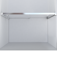 Душевая дверь Lugano VDS-1L120CLB-1, 1200, черный, стекло прозрачное - Gidratop.ru изображение