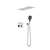 Душевой комплект VSFW-401TCH термостатический встраиваемый, трехрежимный, хром - Gidratop.ru изображение