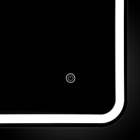 Зеркало LED VLM-3VC120 1200х800 c сенсорным выключателем и диммером - Gidratop.ru изображение