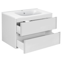 База под раковину Vico 800 подвесная, 2 выкатных ящика soft close, G.White - Gidratop.ru изображение