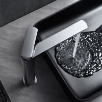 Смеситель для накладной раковины Next VBF-1N2CH однорычажный, хром - Gidratop.ru изображение