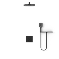 Душевой комплект VSFW-4211RMB встраиваемый, 2 режима, черный - Gidratop.ru изображение