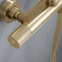 Душевая стойка Desire VSFS-1D0TBG термостатическая, брашированное золото - Gidratop.ru изображение