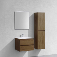 База под раковину Luka 600 подвесная, 2 выкатных ящика soft-close, T.Oak - Gidratop.ru изображение