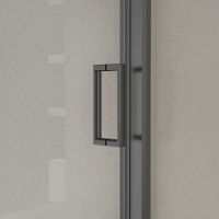 Душевая дверь City VDS-5CT150CLGM, 1500, вороненая сталь, стекло прозрачное - Gidratop.ru изображение