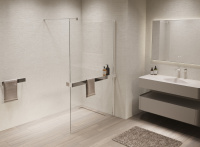 Душевая перегородка Walk-In VSW-1HR120CL, 1200*2000, хром, стекло прозрачное - Gidratop.ru изображение