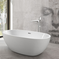 Смеситель для ванны напольный VTF-102CH однорычажный, хром - Gidratop.ru изображение