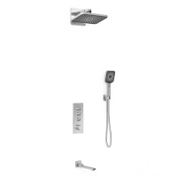 Душевой комплект VSFW-433TI4CH встраиваемый, термостатический, трехрежимный, хром - Gidratop.ru изображение