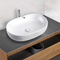 Раковина керамическая Vincea VBS-113, 600*400*135, накладная, цвет белый - Gidratop.ru изображение