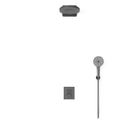 Душевой комплект Inspire VSFW-3I21T1GM встраиваемый, термостатический, 2 режима, вороненая сталь - Gidratop.ru изображение