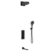 Душевой комплект VSFW-433TI1MB встраиваемый, черный - Gidratop.ru изображение