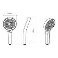 Ручной душ с шлангом VSHN-42HGM, вороненая сталь - Gidratop.ru изображение