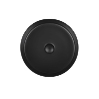 Раковина керамическая Vincea VBS-316MB, 405*405*130, накладная, черный матовый - Gidratop.ru изображение