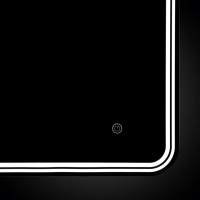 Зеркало LED VLM-3MA100 1000х800 c сенсорным выключателем и диммером - Gidratop.ru изображение