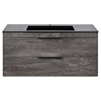 База под раковину Chiara 2D 1000 подвесная, 2 выкатных ящика soft-close, G.Stone - Gidratop.ru изображение