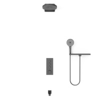 Душевой комплект VSFW-433TI1RGM встраиваемый, вороненая сталь - Gidratop.ru изображение