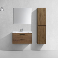 База под раковину Chiara 2D 800 подвесная, 2 выкатных ящика soft-close, T.Oak - Gidratop.ru изображение