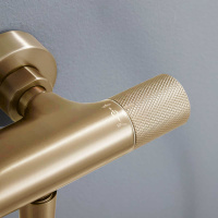 Душевая стойка Desire VSFS-1D0TBG термостатическая, брашированное золото - Gidratop.ru изображение