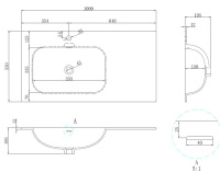 Раковина Elise VCB-4EL100MW-L, Corian левая, цвет белый матовый - Gidratop.ru изображение