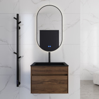 База под раковину Chiara 600 подвесная, 1 выкатной ящик soft-close, C.Oak - Gidratop.ru изображение