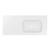 Раковина Elise VCB-4EL120MW-R, Corian правая, цвет белый матовый - Gidratop.ru изображение