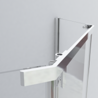 Душевой уголок Stresa VSP-1S900CLGM, 900*900, вороненая сталь, стекло прозрачное - Gidratop.ru изображение