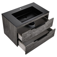 База под раковину Chiara 2D 800 подвесная, 2 выкатных ящика soft-close, G.Stone - Gidratop.ru изображение