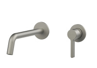 Смеситель для раковины Villa VBFW-1VL1BN встраиваемый однорычажный, брашированный никель - Gidratop.ru изображение