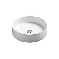 Раковина керамическая Vincea VBS-216, 394*394*115, накладная, цвет белый - Gidratop.ru изображение