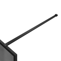 Душевая перегородка Walk-In VSW-1HP900GFB, 900*2000, черный матовый, стекло матовое тонированное - Gidratop.ru изображение