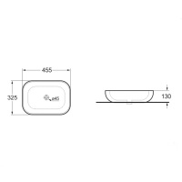 Раковина керамическая Vincea VBS-102MB, 455*325*135, накладная, цвет черный матовый - Gidratop.ru изображение