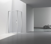 Душевой уголок Slim 8mm VSR-4SLP9010CL, 1000*900, хром, стекло прозрачное - Gidratop.ru изображение