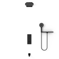 Душевой комплект VSFW-433TI1RMB встраиваемый, черный - Gidratop.ru изображение