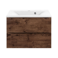 База под раковину Mia 650 подвесная, 2 выкатных ящика soft close, R.Wood - Gidratop.ru изображение